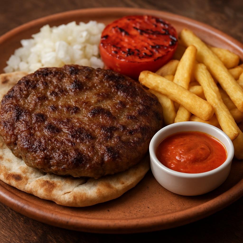 Entree: Serbia – Пљескавица Pljeskavica (grilled meat patty) recipe