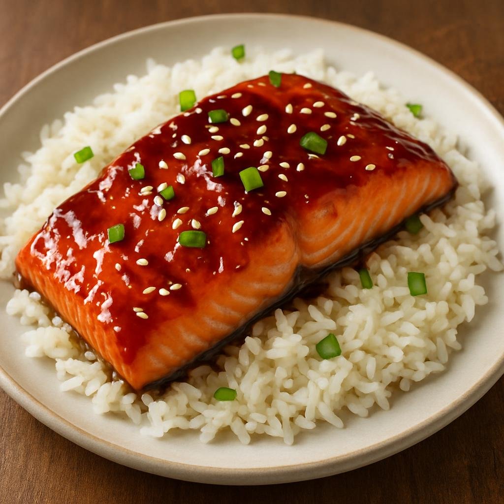 Entree: United States Minor Outlying Islands – Teriyaki Glazed Salmon recipe
