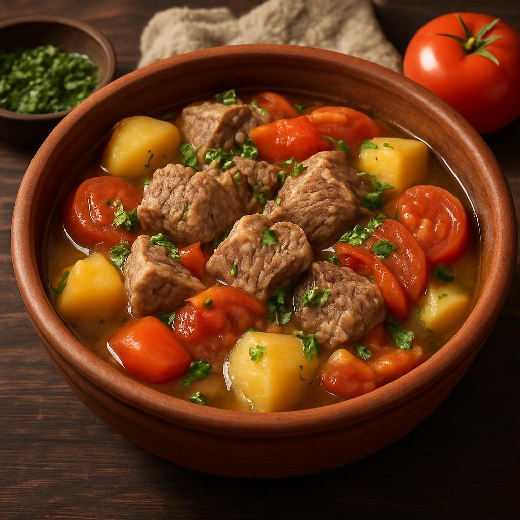 Entree: Armenia – Armenian Diaspora Classics – Խաշլամա Khashlama (Armenian braised lamb with vegetables) recipe