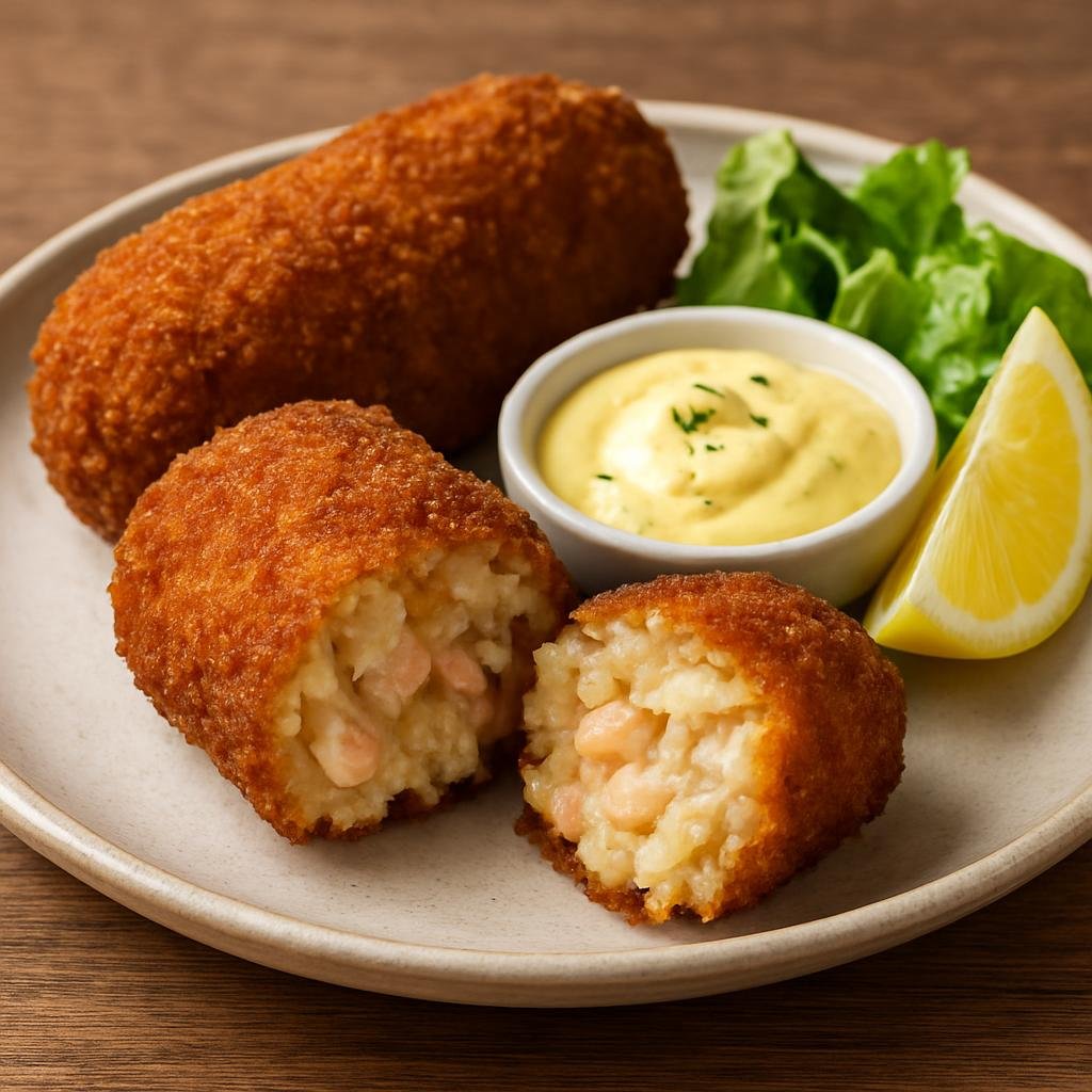 Entree: Belgium – Belgian Coast – Garnaalkroketten (Shrimp croquettes) recipe