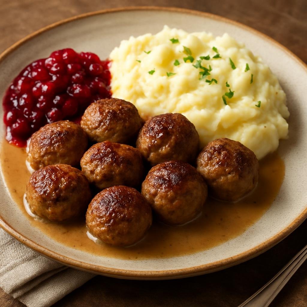Entree: Finland – Central Culinary Region – Lihapullat (Finnish meatballs) recipe