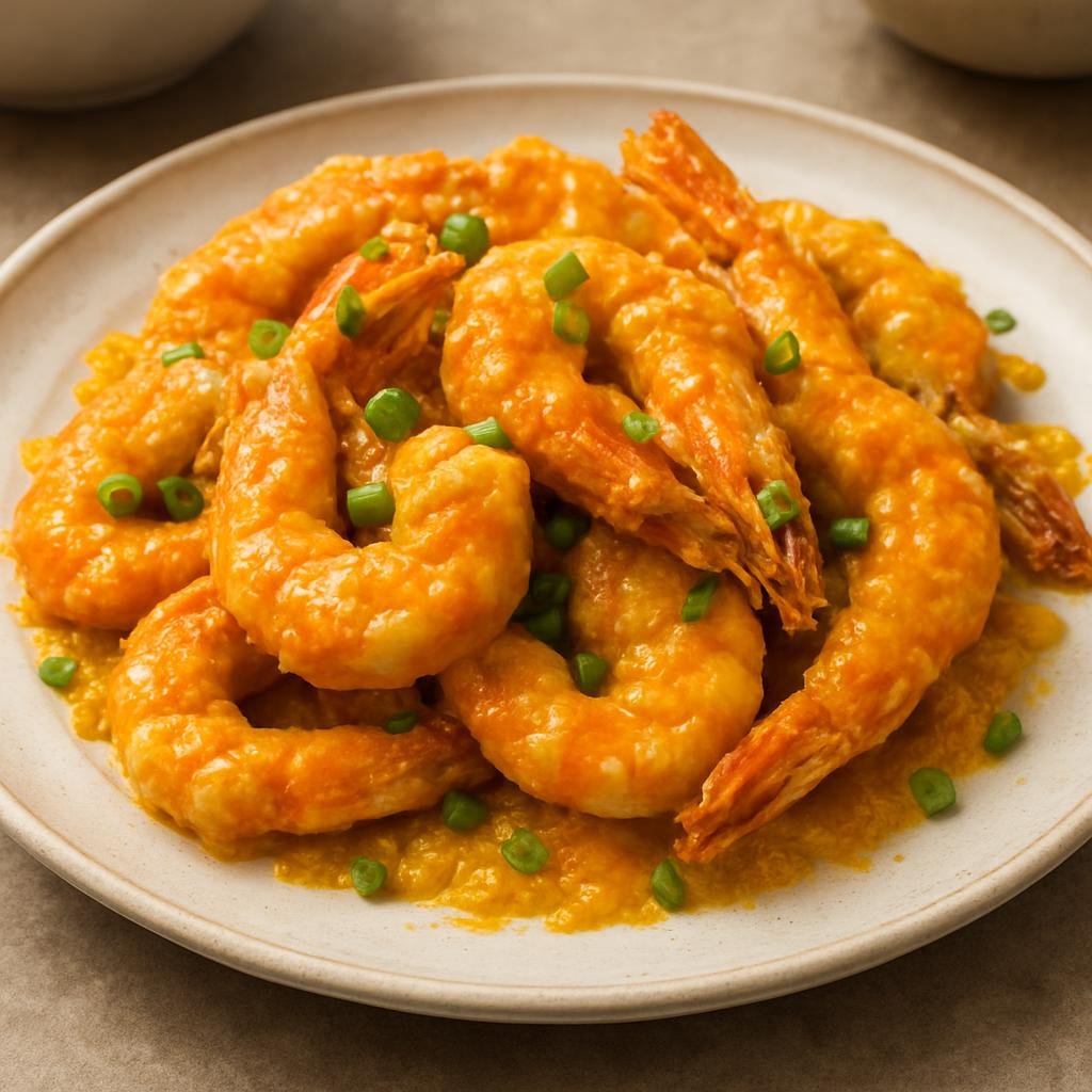 Entree: Singapore – Chinese Singapore – 咸蛋黄虾 ➤ Xián dàn huáng xiā (Salted egg yolk prawns) recipe