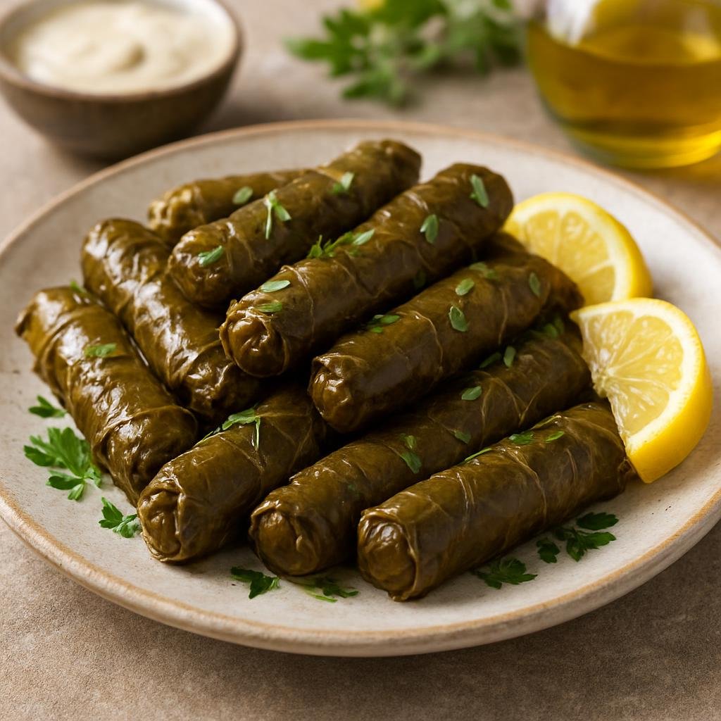 Entree: Syria – Aleppo – يبرق ➤ Yabraq (Stuffed grape leaves) recipe