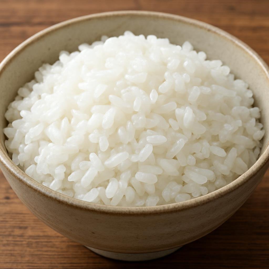 Entree: Japan – Chubu – コシヒカリご飯 ➤ Koshihikari gohan (Steamed Japanese short-grain rice made from the Koshihikari variety, prized for its tenderness and gloss) recipe