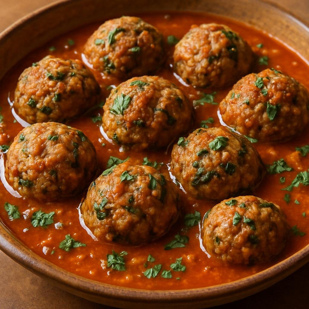 Entree: Armenia – Armenian Diaspora Classics – Կուֆտա ➤ Kufta (Armenian-style seasoned ground meat and bulgur meatballs often stuffed and cooked in broth or sauce) recipe