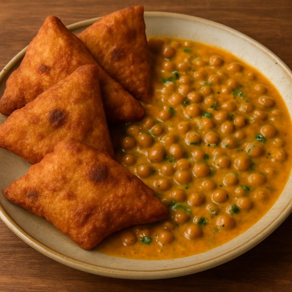 Entree: Kenya – Coastal Swahili Kenya – Mahamri na Mbaazi (Coconut fried bread served with pigeon peas simmered in spiced coconut milk) recipe