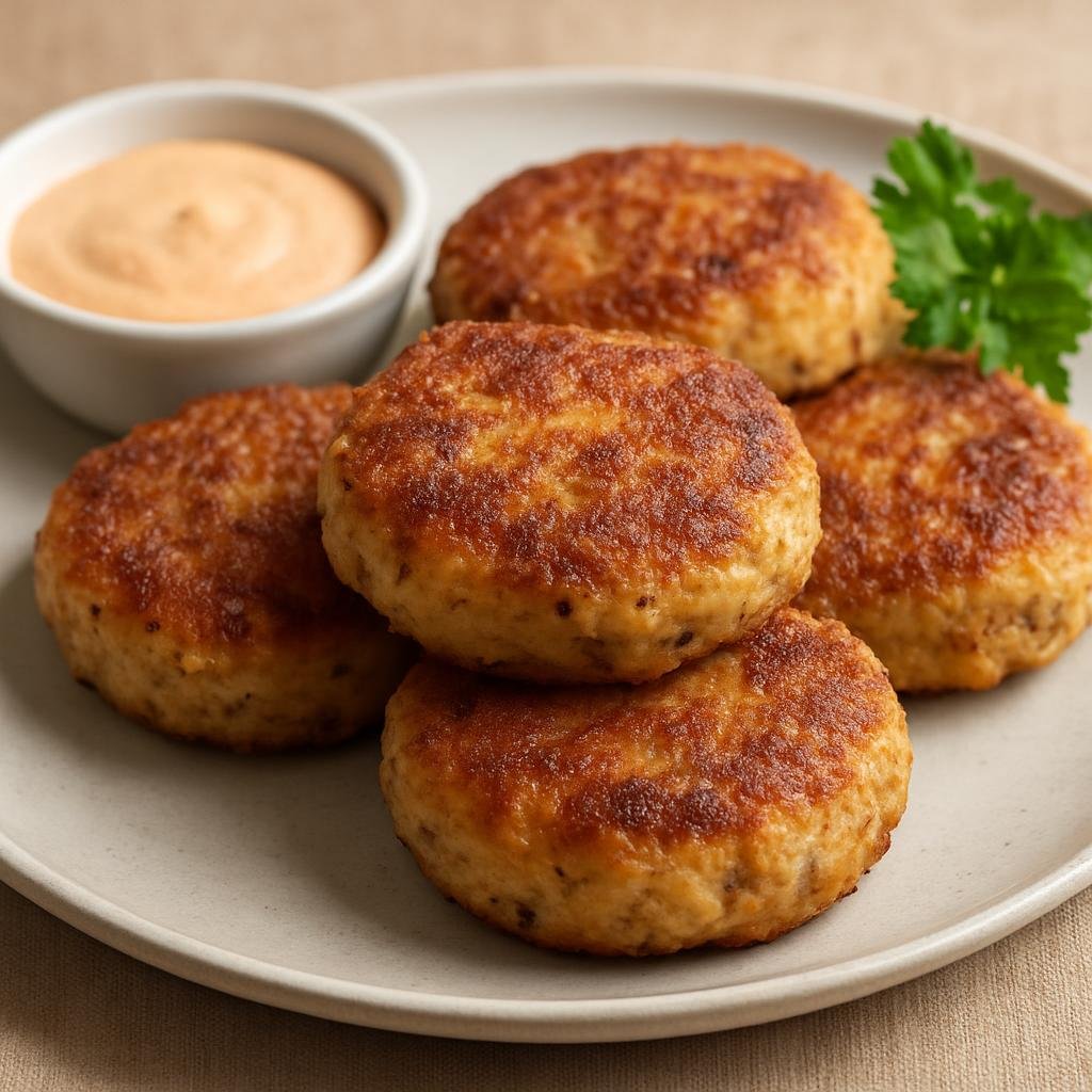 Entree: Bermuda – Bermuda Fish Cakes (Pan-fried seasoned fish and potato patties typical of Bermuda) recipe