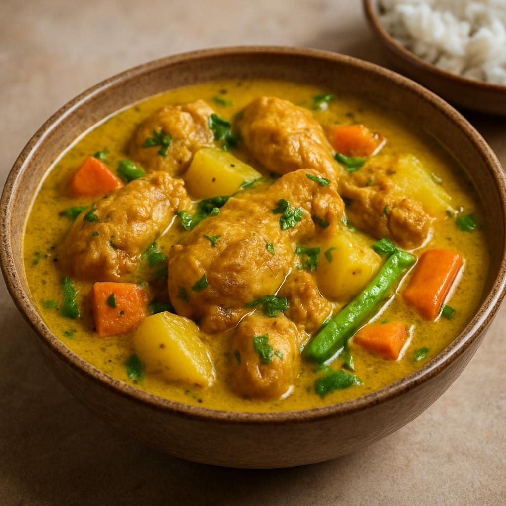 Entree: Fiji – Central Culinary Region – Fijian Chicken Curry (Coconut‑based chicken curry with island spices and vegetables, reflecting Indo‑Fijian home cooking) recipe