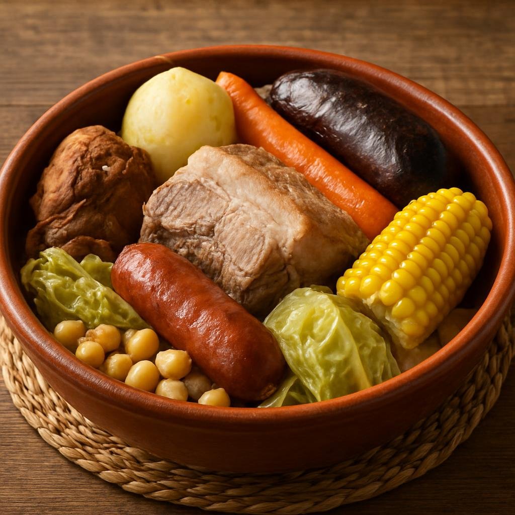 Entree: Portugal – Azores – Cozido das Furnas (Hearty Portuguese meat-and-vegetable stew slow-cooked in volcanic steam in Furnas, Azores) recipe