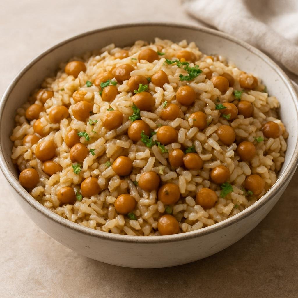 Entree: Virgin Islands, U.S. – Pigeon Peas and Rice (Caribbean one-pot rice cooked with pigeon peas, coconut milk, and aromatics) recipe