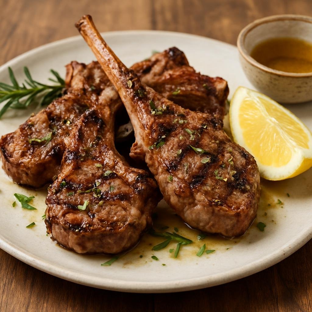 Entree: Andorra – Xai a la Brasa (Charcoal-grilled or roasted lamb seasoned simply with garlic, rosemary, olive oil, and lemon) recipe