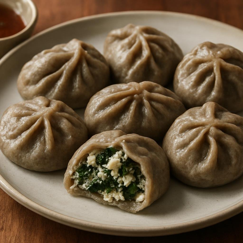Entree: Bhutan – Hoentay (Buckwheat dumplings filled with local cheese and greens, traditionally steamed or boiled) recipe