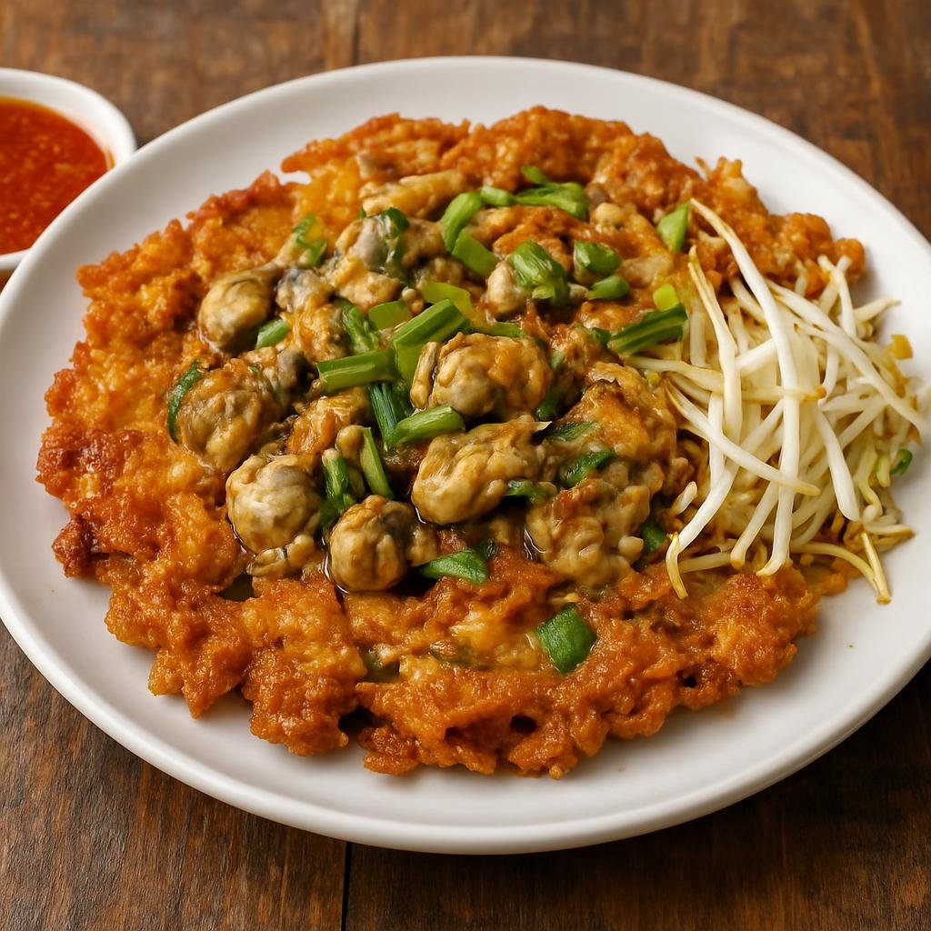 Entree: Thailand – Bangkok Street Food – หอยทอด ➤ Hoy Tod (Crispy Thai fried oyster or mussel omelette-style pancake) recipe