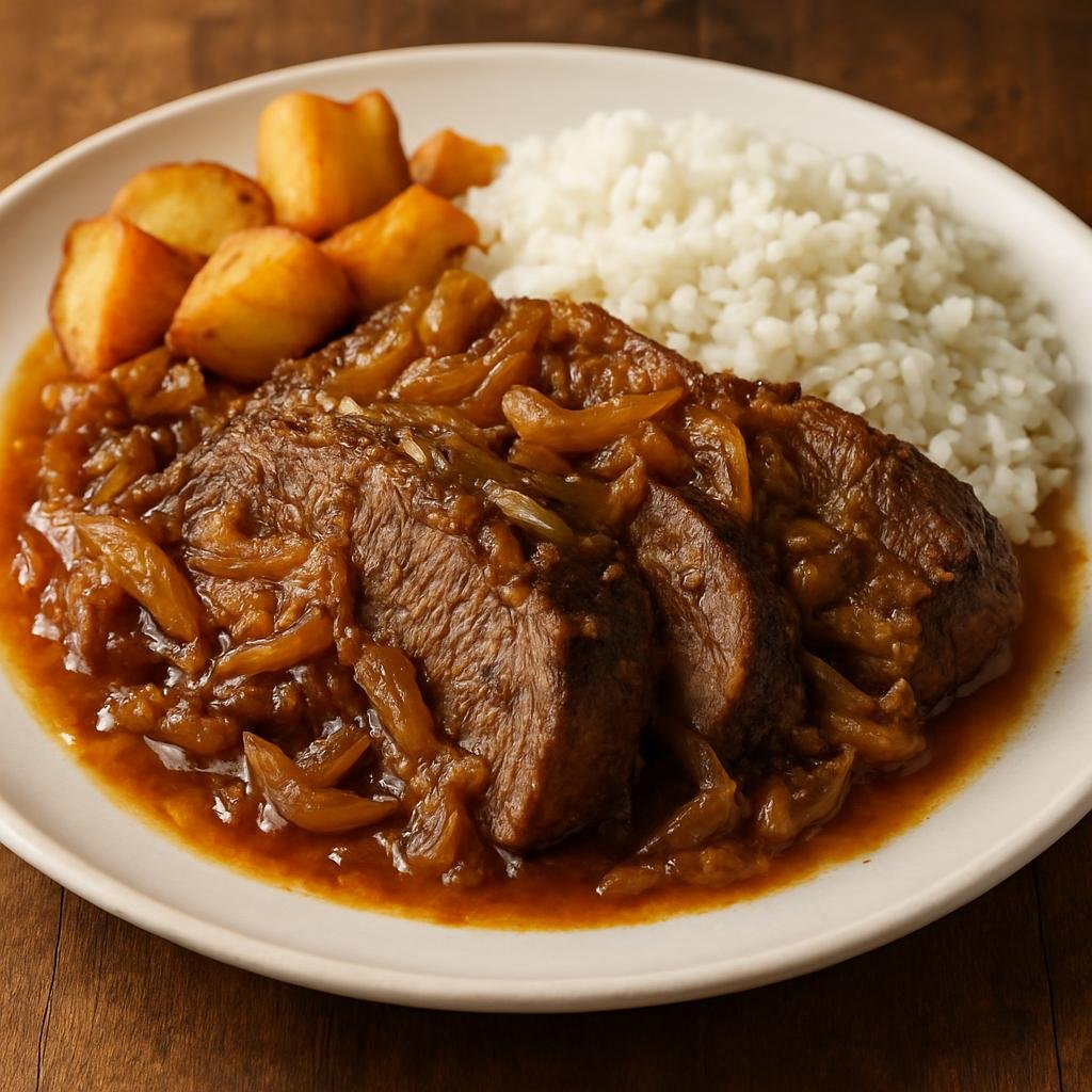 Entree: Chile – Central Chile – Plateada al Horno (Oven-roasted beef plate slow-braised with onions and regional spices) recipe