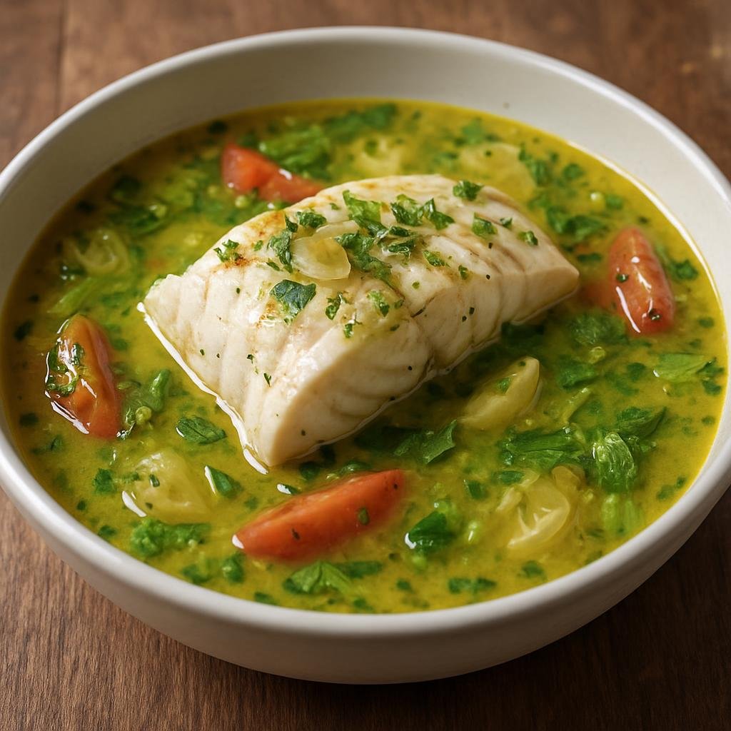 Entree: French Guiana – Central Culinary Region – Blaff de Poisson (Creole-style poached fish in a citrus-herb aromatic broth) recipe