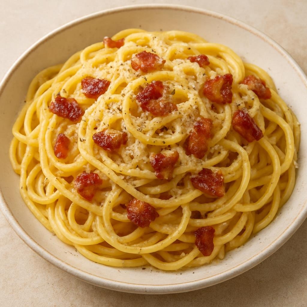 Entree: Holy See (Vatican City State) – Pasta alla Gricia (Classic Roman pasta of guanciale, Pecorino Romano, and black pepper) recipe