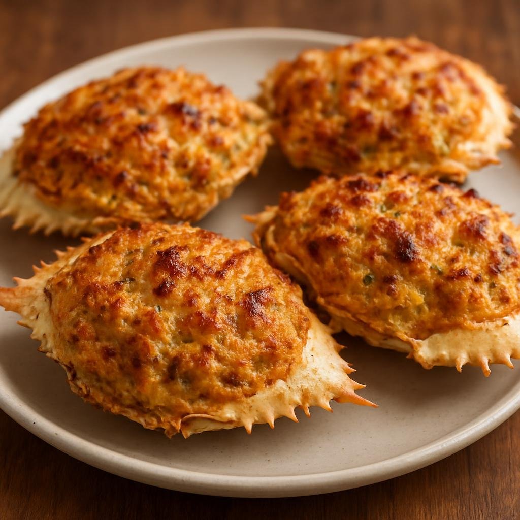 Entree: Grenada – Crab Back (Baked Grenadian-style seasoned crab meat mixture stuffed into shells or a dish and browned on top) recipe