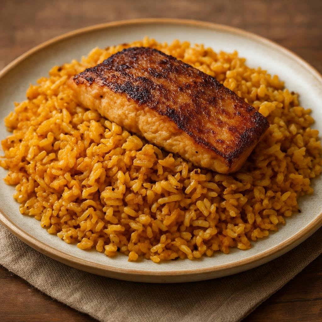 Entree: Bahrain – المحمر ➤ Muhammar (Sweet saffron- and cardamom-scented rice lightly caramelized and often served with grilled or fried fish) recipe