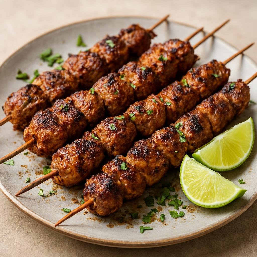 Entree: Comoros – Central Culinary Region – Mshakiki (Charcoal-grilled spiced meat skewers marinated in citrus and warm East African spices) recipe