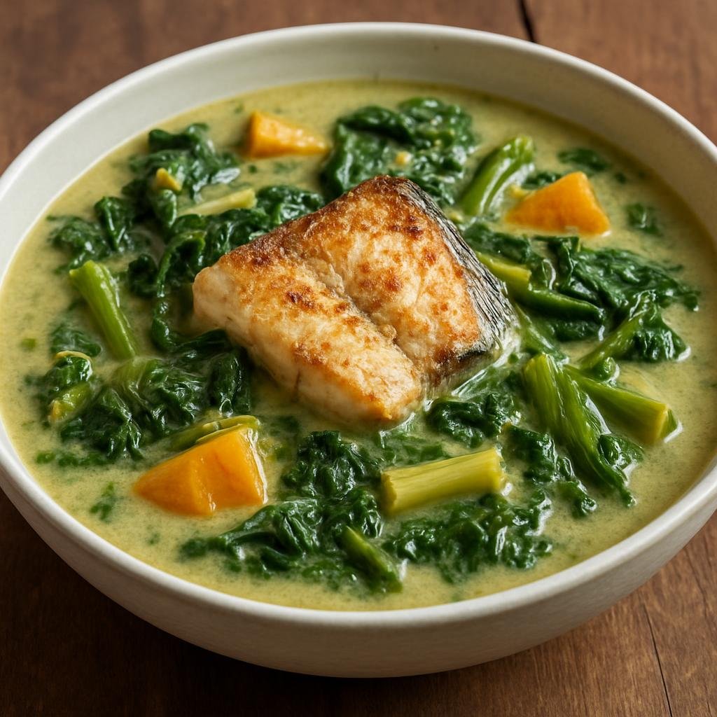Entree: Seychelles – Bouyon Brede (Seychellois coconut-based stew of local greens and fish) recipe