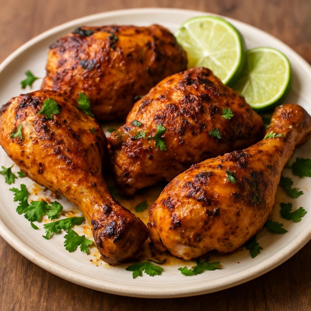 Entree: Bahamas – Bahamian Baked Chicken (Oven-baked Caribbean-style marinated chicken with citrus and island spices) recipe