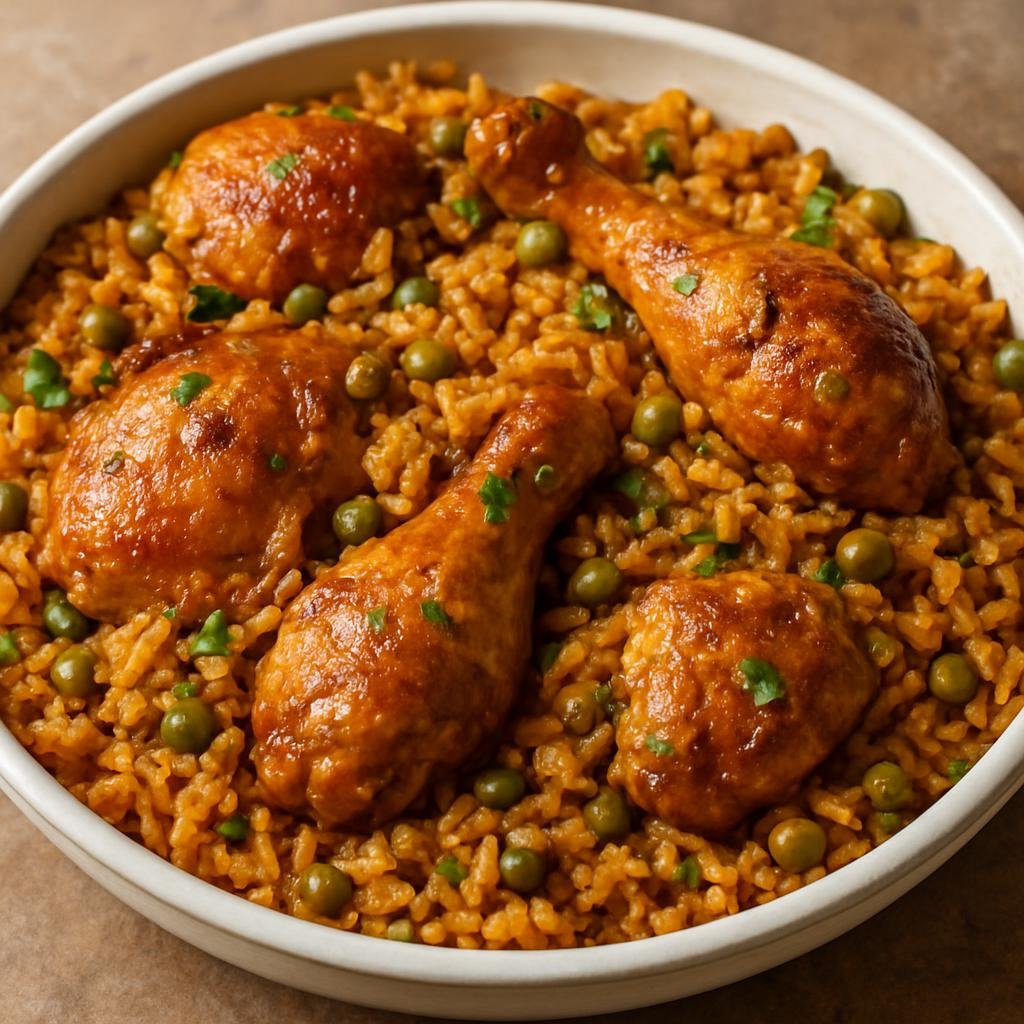 Entree: Trinidad and Tobago – Southern Culinary Region – Pelau (One-pot caramelized rice with chicken, pigeon peas, and coconut milk) recipe