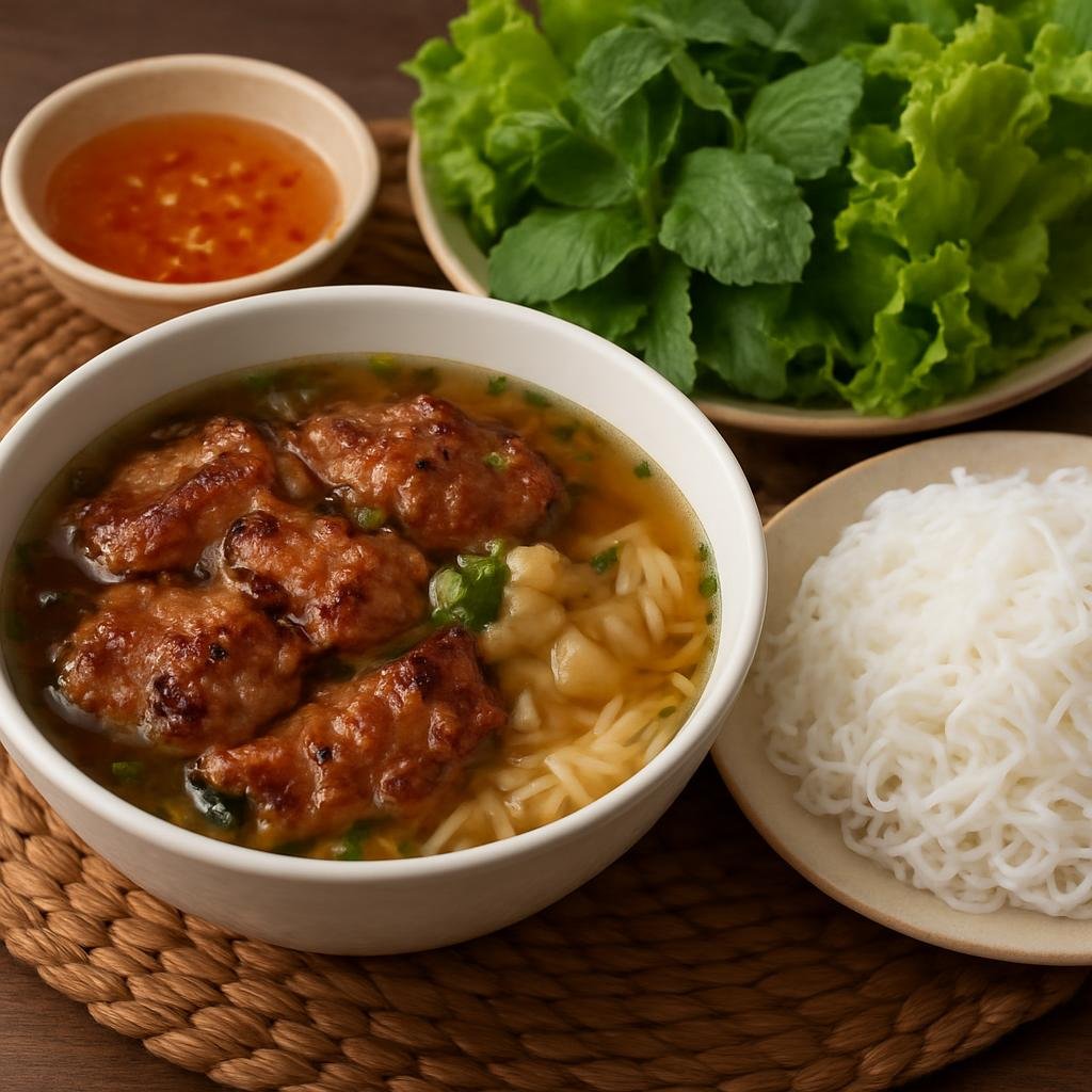 Entree: Vietnam – Hanoi – Bún Chả (grilled pork with rice vermicelli) recipe