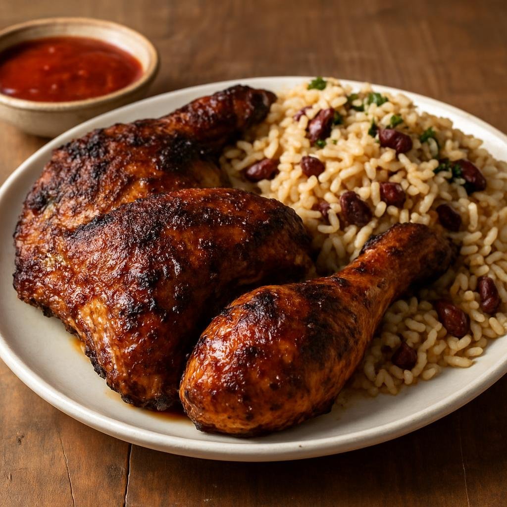 Entree: Martinique – Northern Culinary Region – Poulet Boucané (Creole smoked spiced chicken) recipe