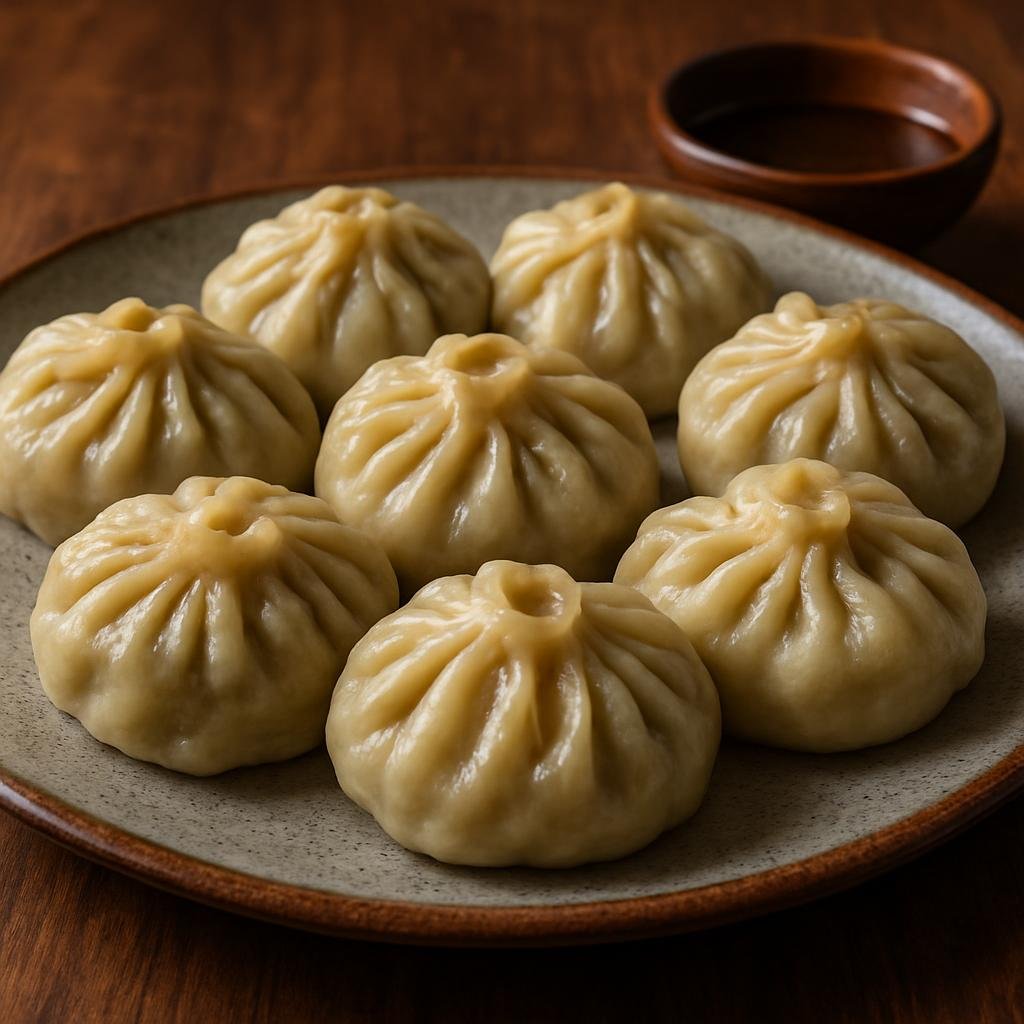 Entree: Mongolia – Northern Culinary Region – Бууз ➤ Buuz (Steamed meat-filled dumplings traditionally made with seasoned ground mutton or beef) recipe