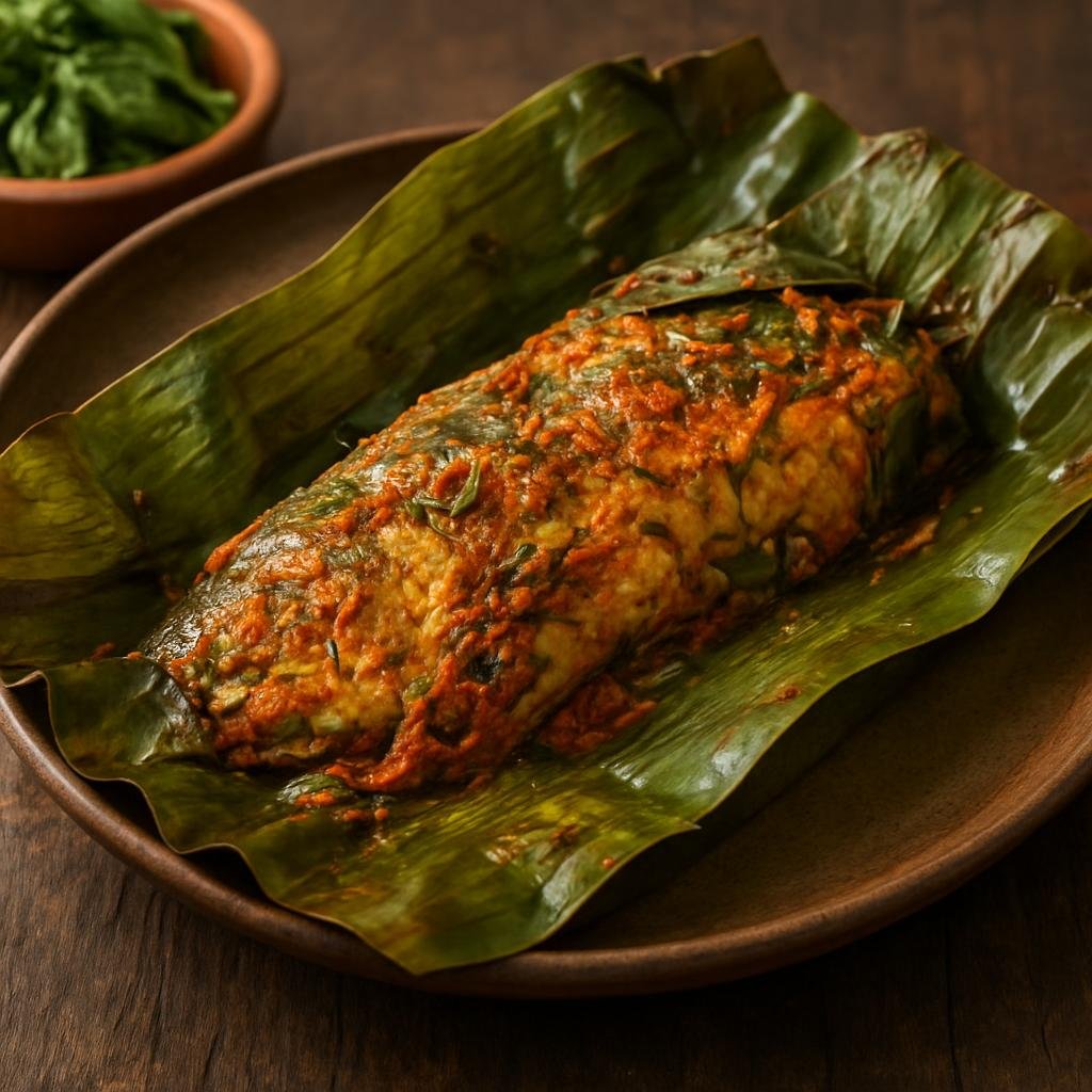 Entree: Timor-Leste – Northern Culinary Region – Ikan Pepes (Spiced fish wrapped in banana leaf and steamed or grilled with fragrant herbs) recipe