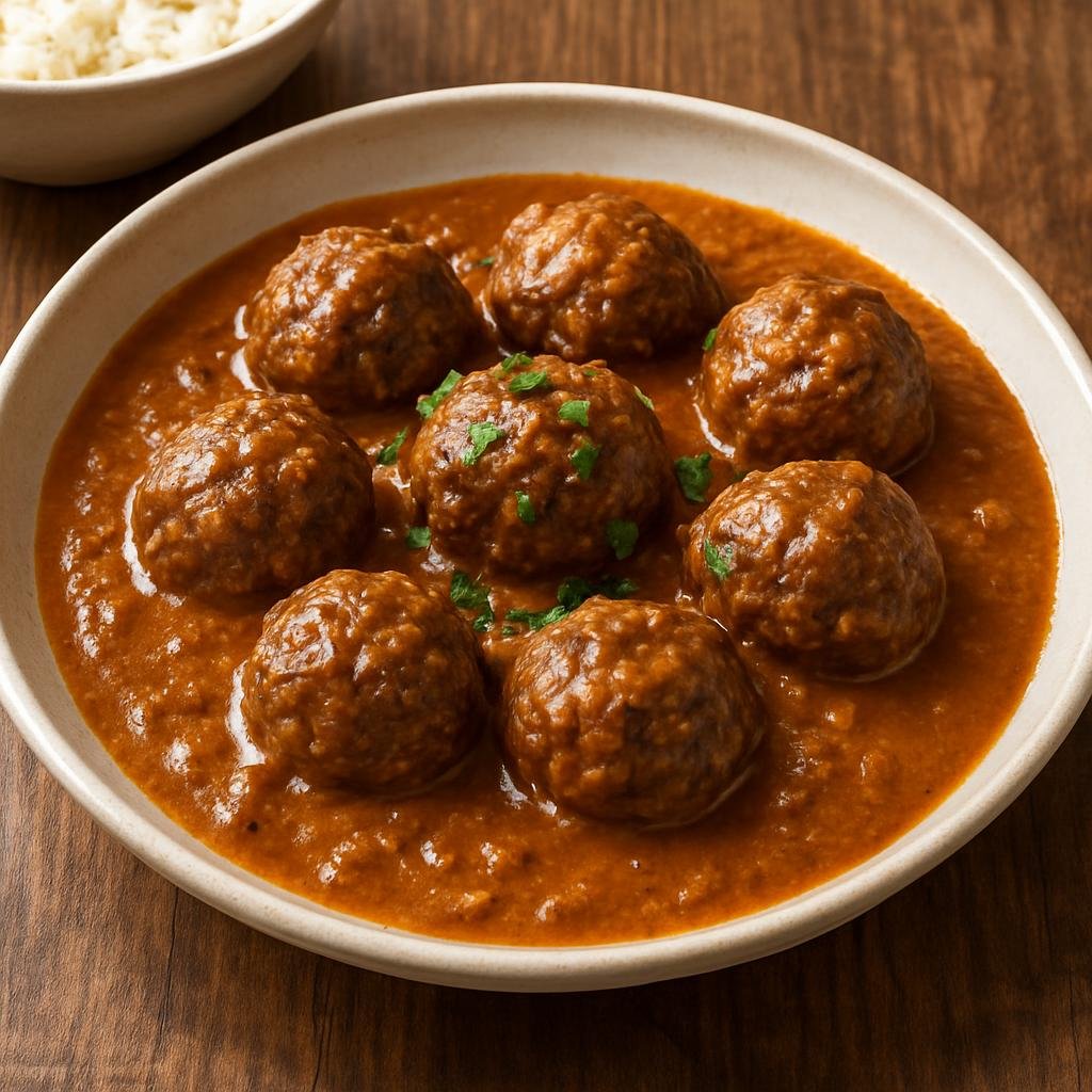 Entree: Central African Republic – National Cuisine – Kanda (beef meatballs in peanut sauce) recipe