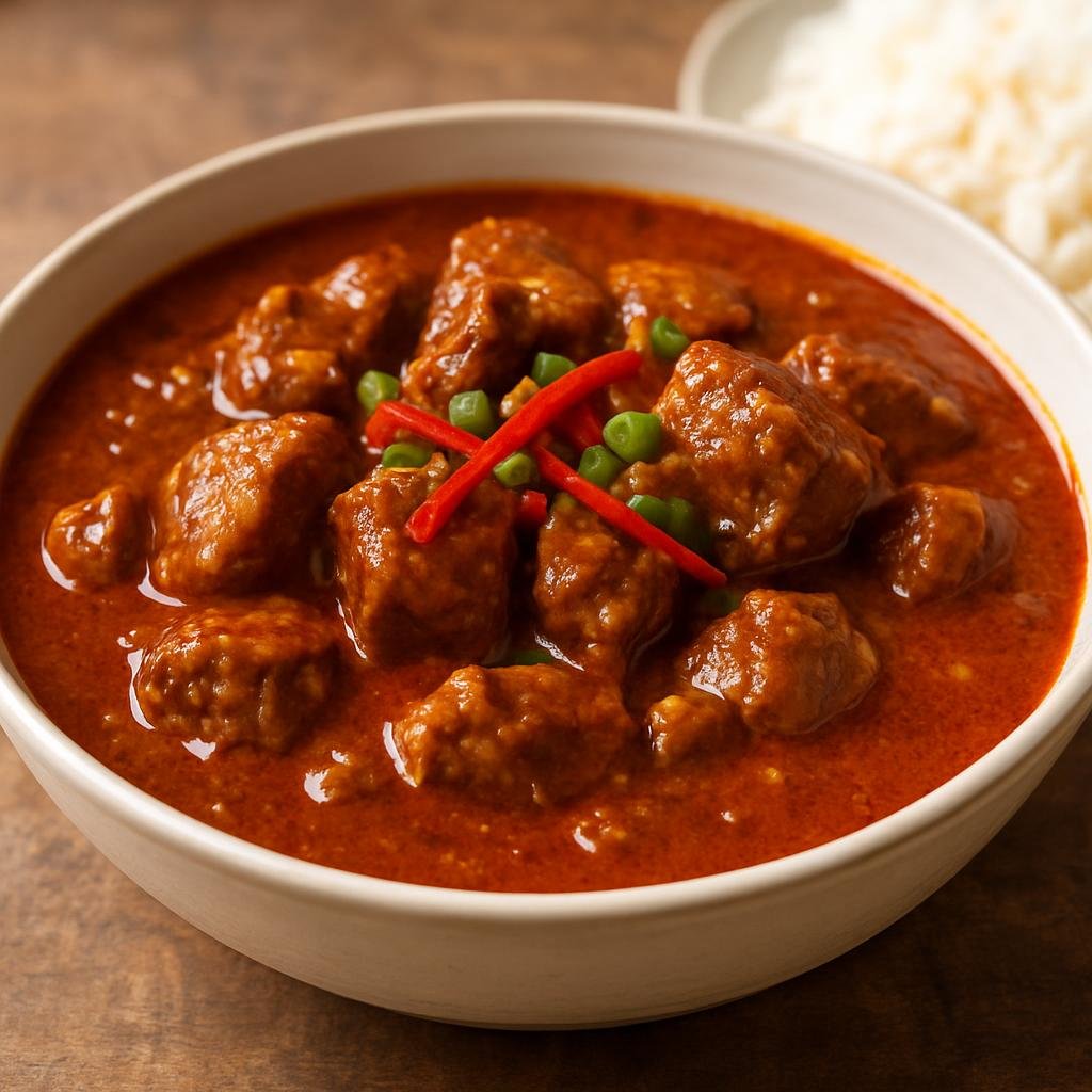 Entree: Singapore – Indian Singapore – Rogan Josh (Slow-simmered spiced red lamb curry) recipe