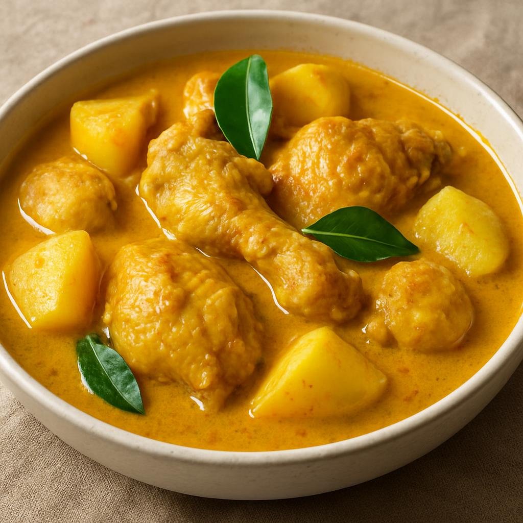 Entree: Timor-Leste – Northern Culinary Region – Caril de Galinha (Timorese Portuguese-style chicken curry with coconut milk, potatoes, and warm spices) recipe