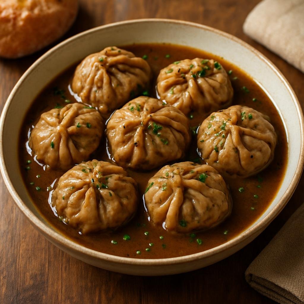 Entree: France – Auvergne – Tripoux (Small parcels of sheep tripe filled with braised offal and herbs, slowly simmered in wine and stock) recipe