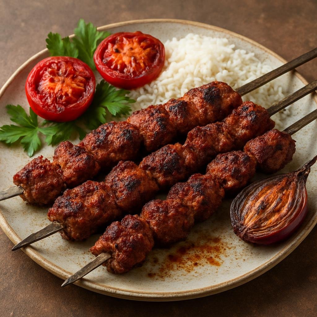 Entree: Iran – Baluchi Iran – بلوچی تکه ➤ Baluchi Tikkeh (Charcoal-grilled marinated lamb skewers flavored with regional spices) recipe