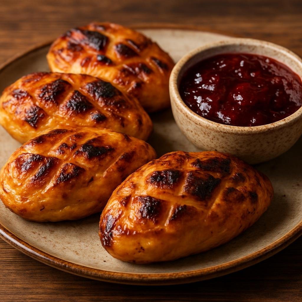 Entree: Poland – Highland / Gorale – Oscypek z Grilla (Grilled smoked sheep's-milk cheese from the Polish highlands, served charred with tart jam) recipe