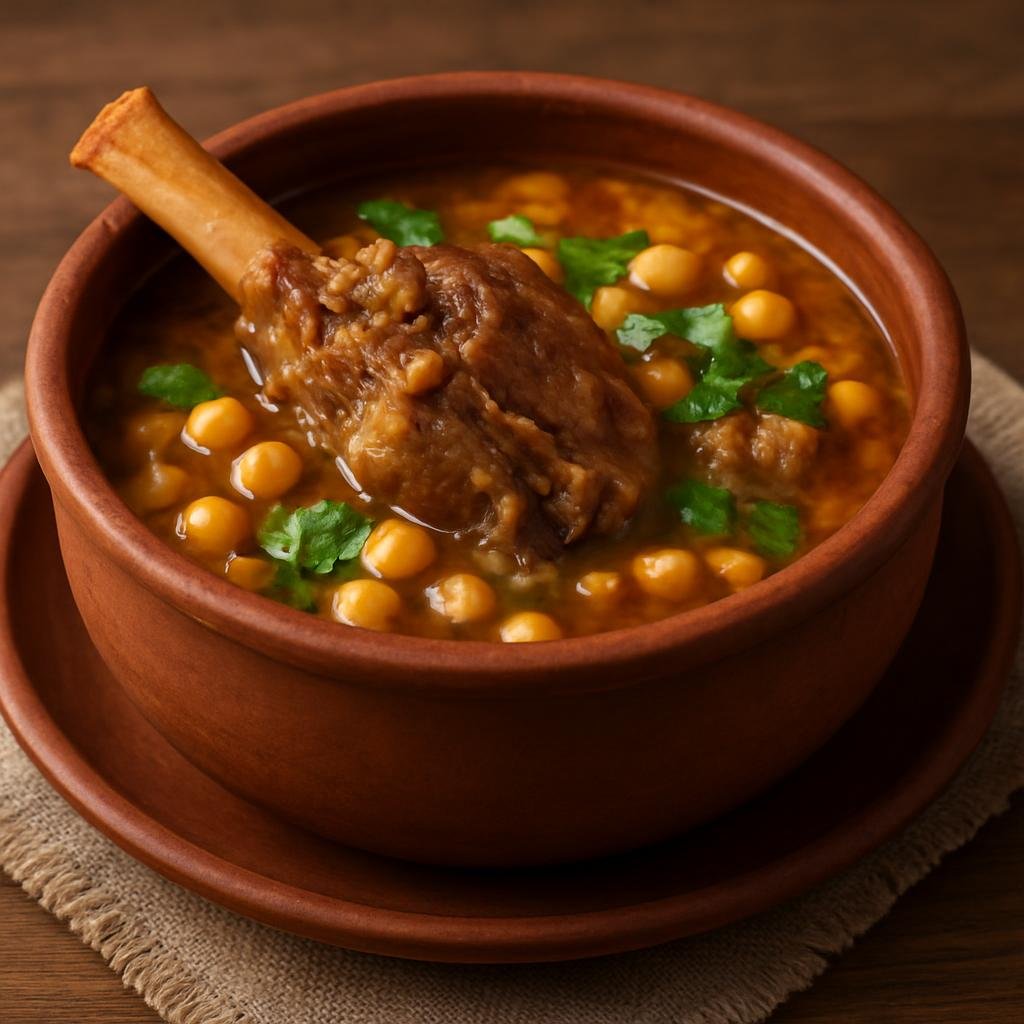 Entree: Azerbaijan – Baku & Absheron – Piti (Slow-simmered lamb and chickpea stew traditionally cooked and served in individual clay pots) recipe