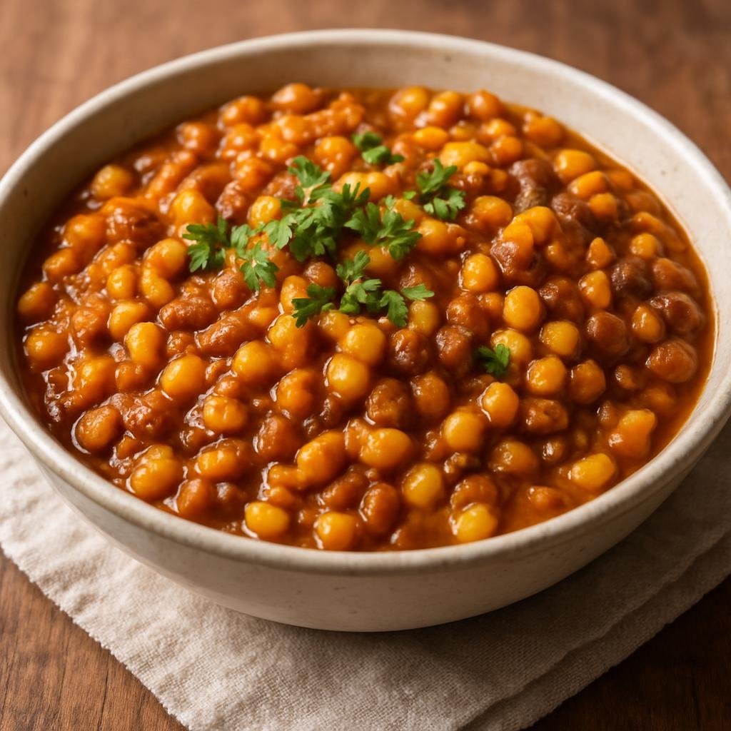 Entree: Botswana – National Cuisine – Dikgobe (slow-cooked corn and beans) recipe
