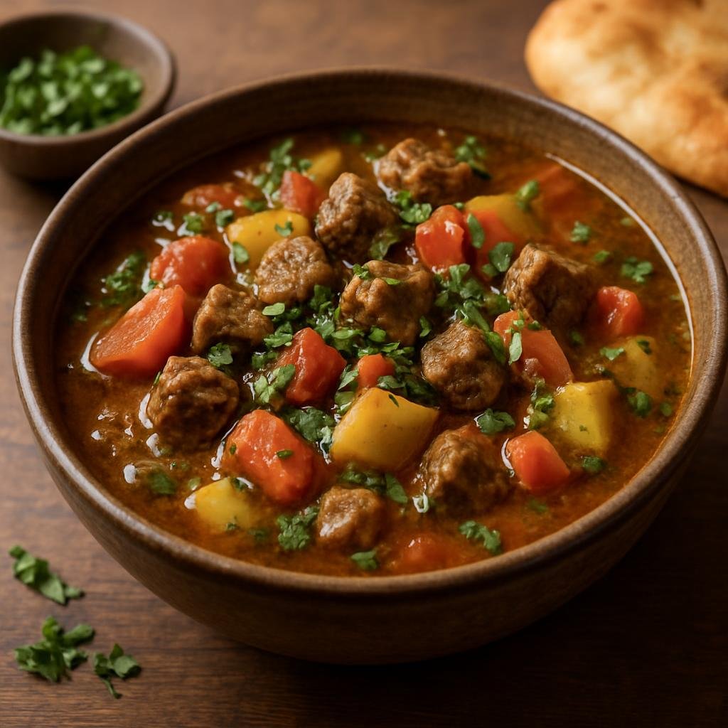Entree: Afghanistan – Hazarajat Highlands – شوروا ➤ Shorwa (Hearty Afghan lamb and vegetable soup-stew seasoned with warm spices and fresh herbs) recipe