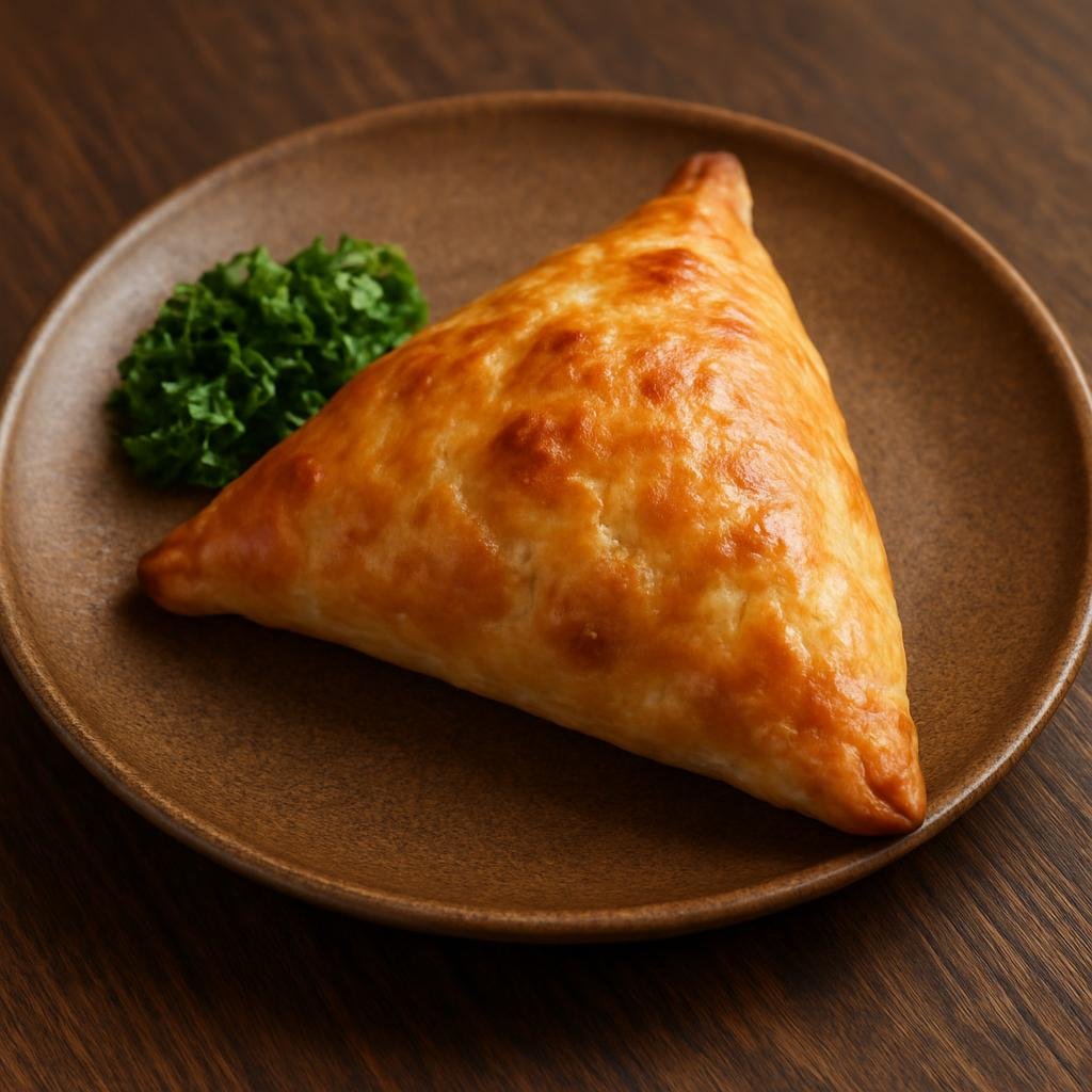 Entree: Ukraine – Crimean Tatar Cuisine – Samsa (Baked savory triangular pastry filled with seasoned ground lamb and onions) recipe