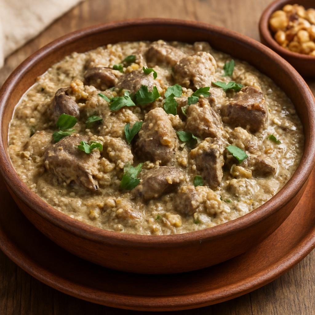 Entree: Georgia – Imereti – კუხმაჩი ➤ Kuchmachi (Georgian spiced stew of chicken offal in a walnut-garlic sauce) recipe