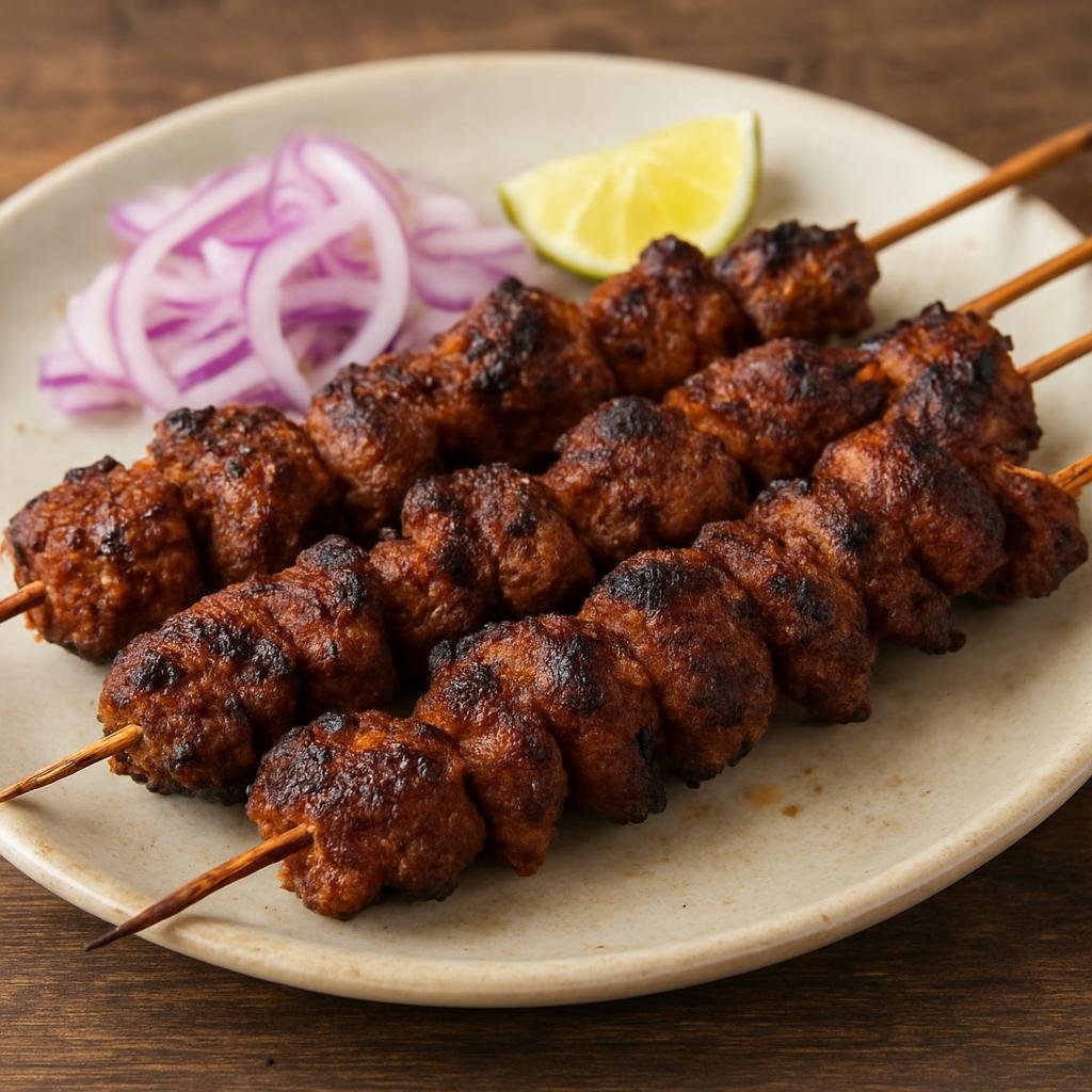 Entree: Nepal – Kathmandu Valley – Sekuwa (Nepali-style skewered and charcoal-grilled marinated meat) recipe