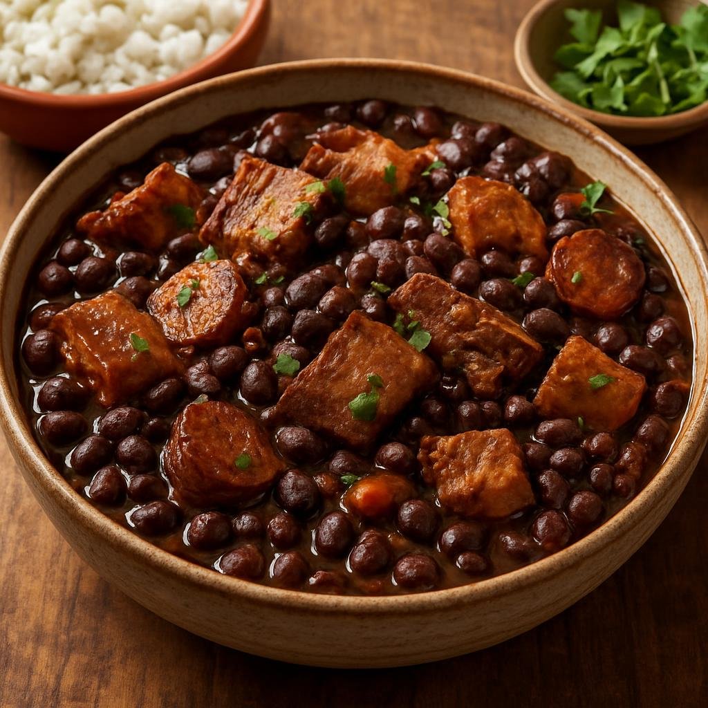 Entree: Cape Verde – National Cuisine – Feijoada Cabo-verdiana (Hearty Cape Verdean stew of beans and mixed pork cooked until rich and flavorful) recipe
