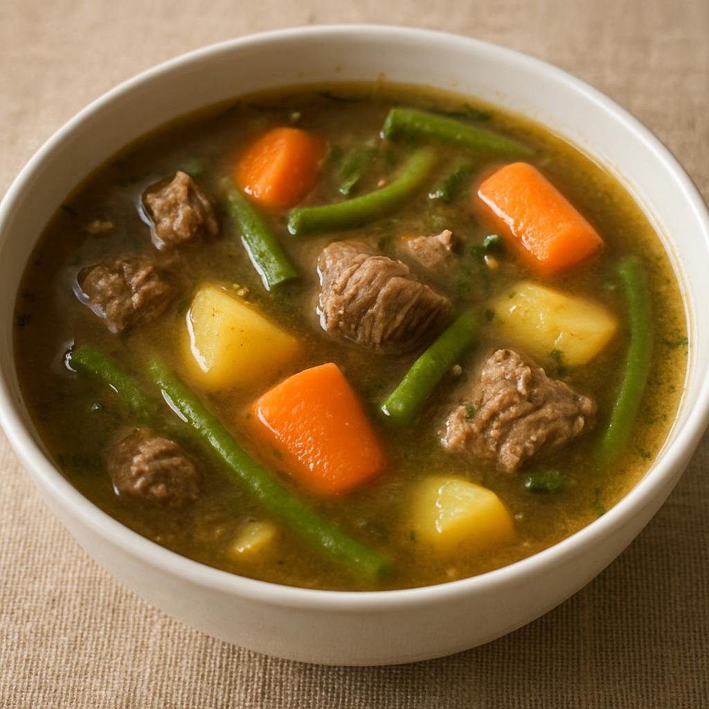 Entree: Djibouti – National Cuisine – Maraq (A clear spiced meat and vegetable broth typical of the Horn of Africa) recipe