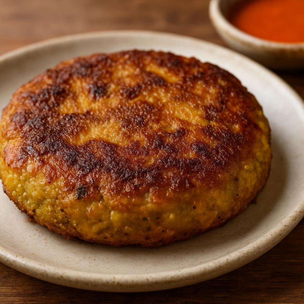Entree: Ecuador – Bolón de Verde (Fried green-plantain dumpling mixed with cheese or pork and pan-seared until crisp) recipe