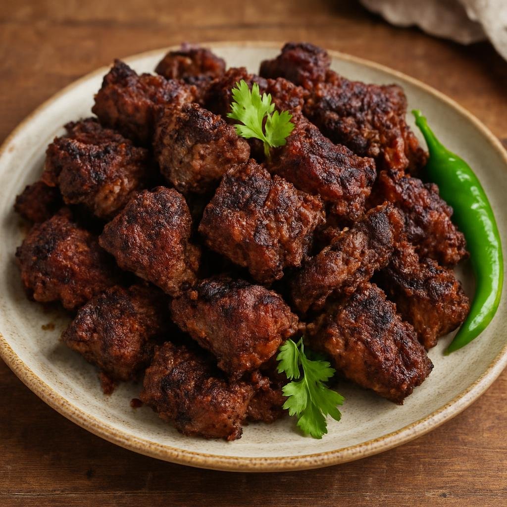 Entree: Ethiopia – Afar – Afar Grilled Camel (Marinated and charcoal-grilled camel meat seasoned in the Afar regional style) recipe