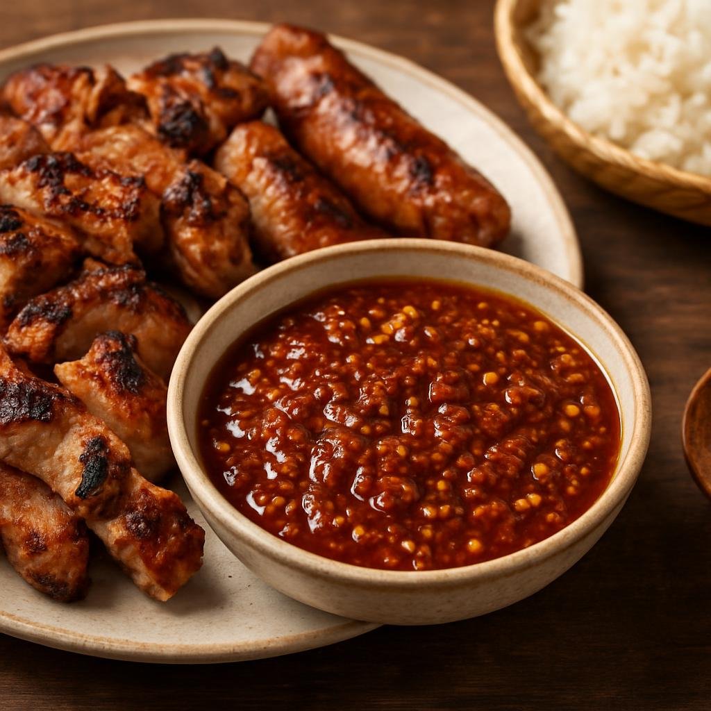 Entree: Laos – Luang Prabang / Northern Laos – ແຈວບົ້ງ ➤ Jeow Bong (Luang Prabang sweet-spicy roasted chili paste served as a dipping sauce for grilled meats) recipe