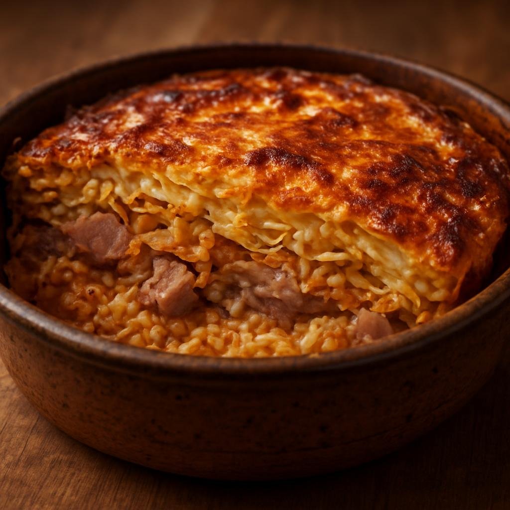 Entree: Bulgaria – National Cuisine – капама ➤ Kapama (Traditional Bulgarian slow-baked casserole of layered meats, rice, and cabbage or sauerkraut) recipe