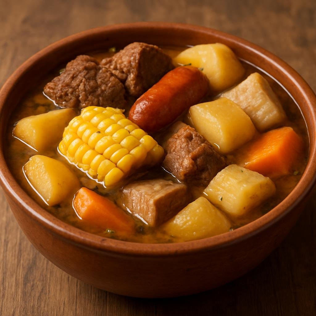 Entree: Paraguay – Northern Culinary Region – Puchero (Hearty Paraguayan meat and root vegetable stew simmered in a savory broth) recipe