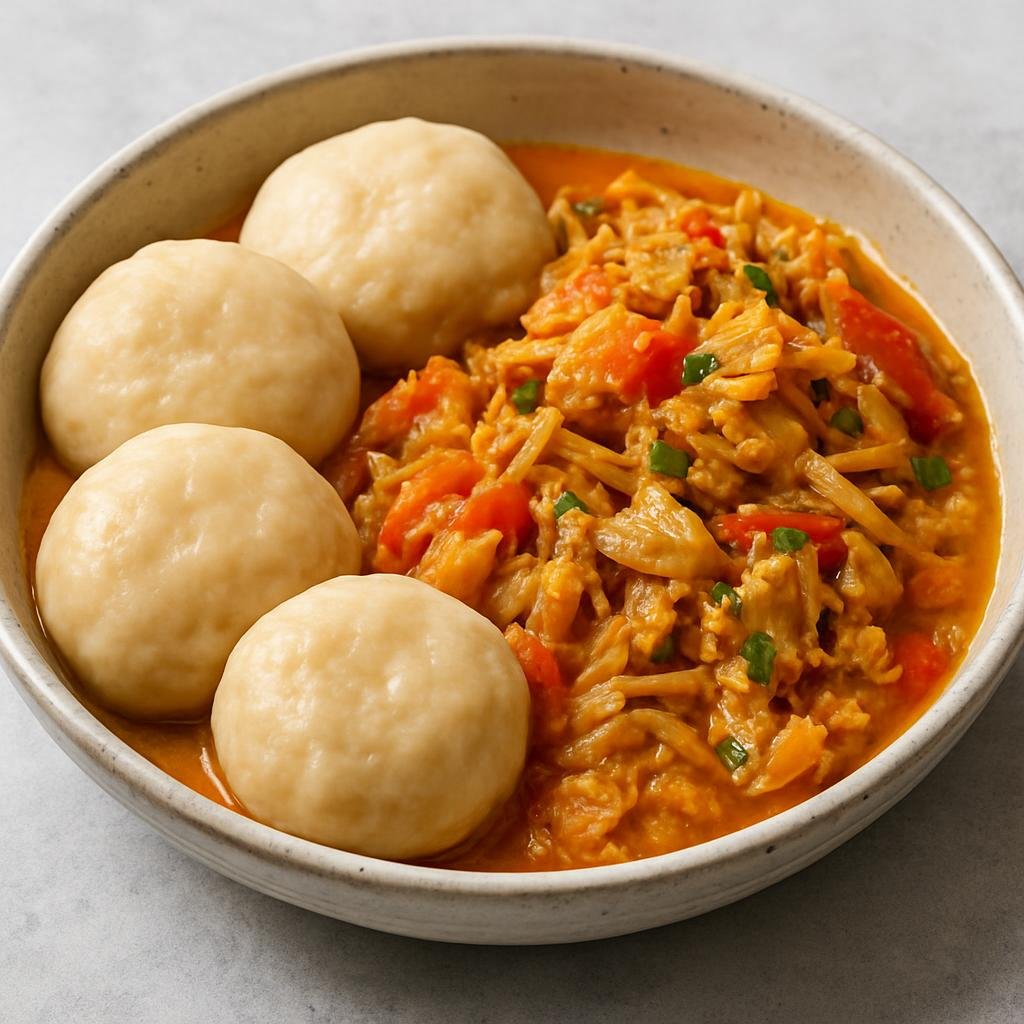 Entree: Sint Maarten (Dutch part) – Northern Culinary Region – Saltfish and Dumplings (Salted cod stewed with Caribbean aromatics served with soft boiled flour dumplings) recipe